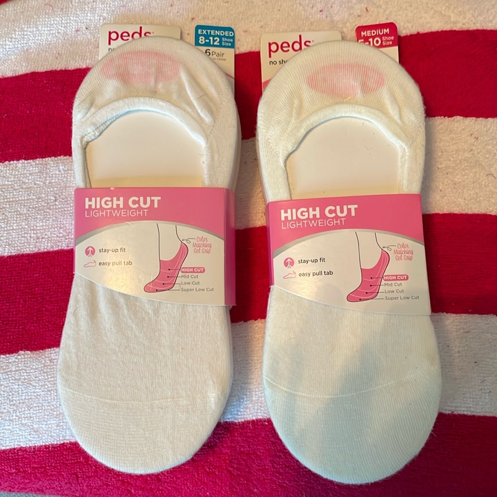 Peds new no show ankle socks with gel ankle grip